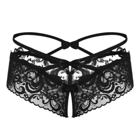 Hxroolrp Womens Underwear Women Lace Cross Bow T Pants Open Crotch Appeal Underwear Lingerie Underpants
Hxroolrp Womens Underwear Women Lace Cross Bow T Pants Open Crotch Appeal Underwear Lingerie Underpants