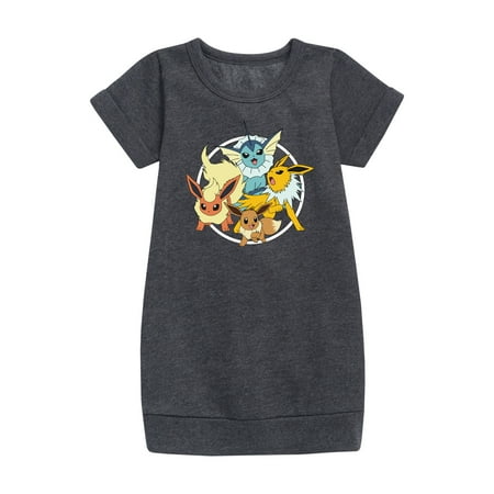 Pokémon - Eevee Group - Toddler & Youth Girls Fleece Dress