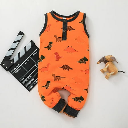RPVATI Baby Boys Girls Sleeveless Cotton Rompers Infant Dinosaur Clothes One-Piece Summer Full Bodysuit 3-24M
RPVATI Baby Boys Girls Sleeveless Cotton Rompers Infant Dinosaur Clothes One-Piece Summer Full Bodysuit 3-24M