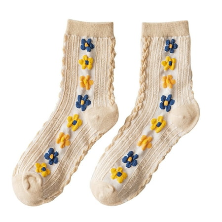 Dadaria Thermal Socks for Women Fashion Retro Academic Style Flower Lovely Cotton Middle Tube Socks Khaki Women
Dadaria Thermal Socks for Women Fashion Retro Academic Style Flower Lovely Cotton Middle Tube Socks Khaki Women