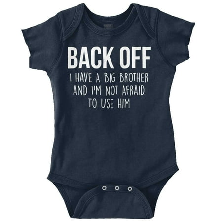 Brother Newborn Romper Bodysuit For Babies Back Off I Have A Big Im Cute Little
Brother Newborn Romper Bodysuit For Babies Back Off I Have A Big Im Cute Little