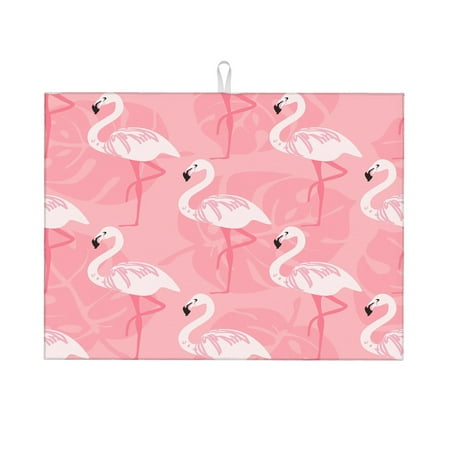 Dish Drying Mat Flamingo Pattern Microfiber Absorbent Drying Mats Reversible Kitchen Countertop Protector Dishes Drainer Rack Pad 18x24 Inch
Dish Drying Mat Flamingo Pattern Microfiber Absorbent Drying Mats Reversible Kitchen Countertop Protector Dishes Drainer Rack Pad 18x24 Inch
