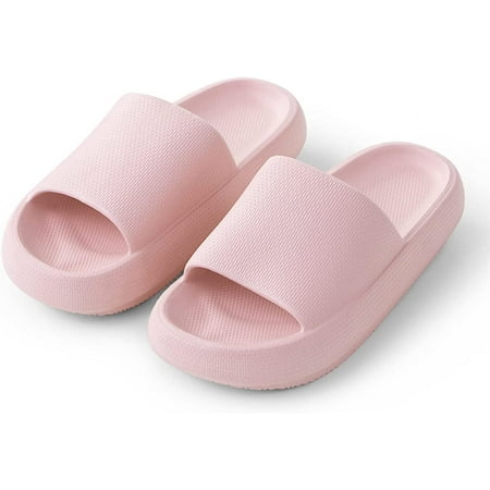 Cloud Slippers for Women and Men Pillow Slippers Bathroom Sandals Extremely Comfy Cushioned Thick Sole Pink-12-13
Cloud Slippers for Women and Men Pillow Slippers Bathroom Sandals Extremely Comfy Cushioned Thick Sole Pink-12-13