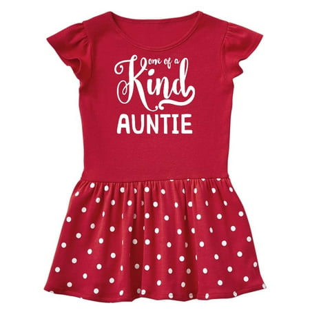 Inktastic Gift for Aunts | One of a Kind Auntie (white) Gift Toddler Girl Dress