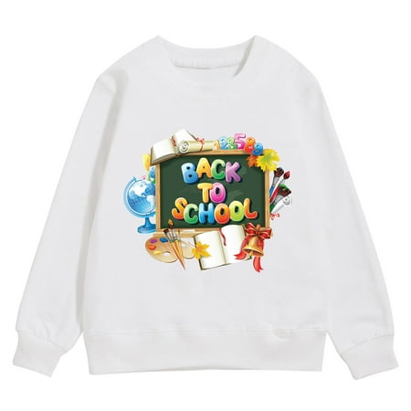 Sweatshirt For Baby Boys Girls Soft Toddler Kids Hoodies Back To School Winter Long Sleeve Warm Top Cartoon Printing Unisex Sweater For Infant Newborn Pullover Outerwear White 4-5 Years
Sweatshirt For Baby Boys Girls Soft Toddler Kids Hoodies Back To School Winter Long Sleeve Warm Top Cartoon Printing Unisex Sweater For Infant Newborn Pullover Outerwear White 4-5 Years