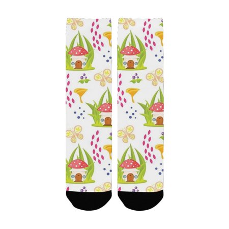 Mush Decor Spring with Toadstool House Cartoon Pattern Kids Decor Fictional Fairytale Image Art Mult Women s Custom Socks (Made In USA)
Mush Decor Spring with Toadstool House Cartoon Pattern Kids Decor Fictional Fairytale Image Art Mult Women s Custom Socks (Made In USA)
