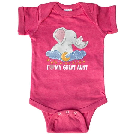 Inktastic I Love My Great Aunt Cute Elephants with Moon and Stars Gift Baby Boy or Baby Girl Bodysuit
Inktastic I Love My Great Aunt Cute Elephants with Moon and Stars Gift Baby Boy or Baby Girl Bodysuit