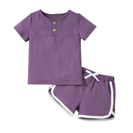 YOYOXIU Toddler Baby Girl Clothes BoySolid Color Cotton Comfortable Outfits Short Sleeve Top Shorts Sets 1-6Y
YOYOXIU Toddler Baby Girl Clothes BoySolid Color Cotton Comfortable Outfits Short Sleeve Top Shorts Sets 1-6Y