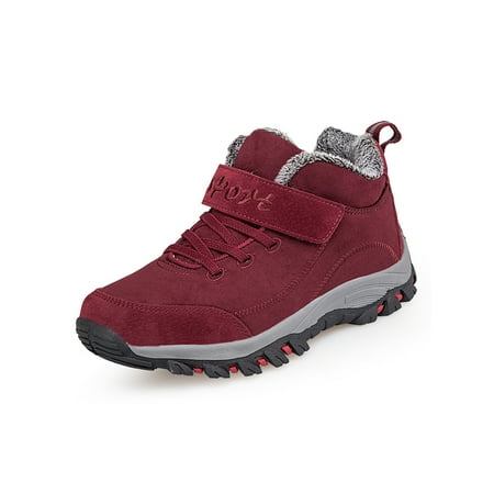 Eloshman Unisex Walking Shoe Non-Slip Warm Casual Shoes Plush Lined Sneakers Sports Comfortable Comfort Snow Boots Breathable Hiking Sneaker Jujube Red 6
Eloshman Unisex Walking Shoe Non-Slip Warm Casual Shoes Plush Lined Sneakers Sports Comfortable Comfort Snow Boots Breathable Hiking Sneaker Jujube Red 6