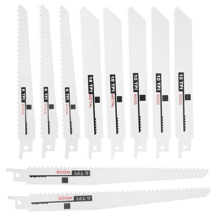 FTVOGUE 10Pc Saw Tool Blade HSS Reciprocating Wood Cutting Pruning Diverse Web New