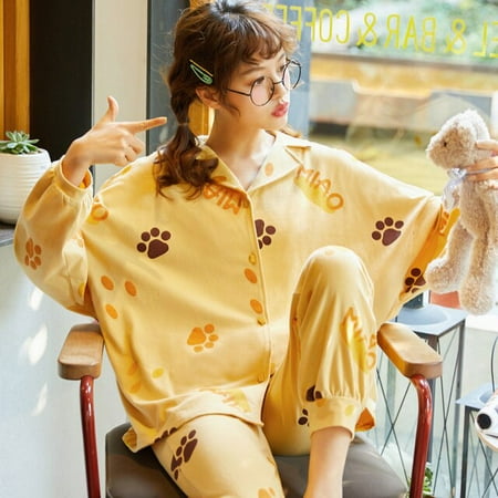 DanceeMangoo Cartoon Princess Style Loose Version Pajama Set Fall Pajamas Col Claudine Cotton Lapel Plus Size
DanceeMangoo Cartoon Princess Style Loose Version Pajama Set Fall Pajamas Col Claudine Cotton Lapel Plus Size