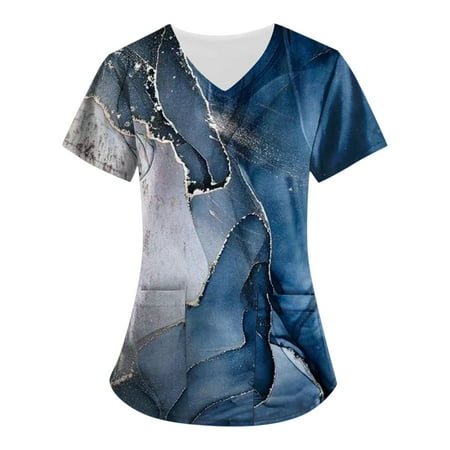 Apepal Women Short Sleeve Loose Scrub Tops Plus Size Casual Scrub Tops V Neck Short Sleeves Casual Summer T-shirt Women Scrub Tops T-shirt Workwear
Apepal Women Short Sleeve Loose Scrub Tops Plus Size Casual Scrub Tops V Neck Short Sleeves Casual Summer T-shirt Women Scrub Tops T-shirt Workwear