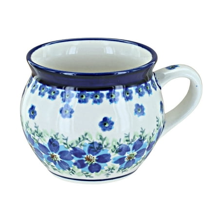 Blue Rose Polish Pottery Kalina Medium Bell Shaped Mug