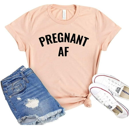 JaneseAppar Pregnant Af Shirt Maternity T-Shirt Women s Motherhood Gift Baby Reveal Shirts Pregnancy Announcement Tshirt
JaneseAppar Pregnant Af Shirt Maternity T-Shirt Women s Motherhood Gift Baby Reveal Shirts Pregnancy Announcement Tshirt