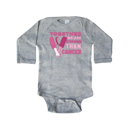 Inktastic Together We Are Stronger Than Cancer with Hands and Ribbon Gift Baby Boy or Baby Girl Long Sleeve Bodysuit
Inktastic Together We Are Stronger Than Cancer with Hands and Ribbon Gift Baby Boy or Baby Girl Long Sleeve Bodysuit