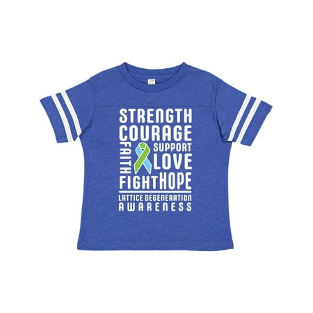 Inktastic Lattice Degeneration Strength Hope Support and Courage Gift Toddler Boy or Toddler Girl T-Shirt
Inktastic Lattice Degeneration Strength Hope Support and Courage Gift Toddler Boy or Toddler Girl T-Shirt