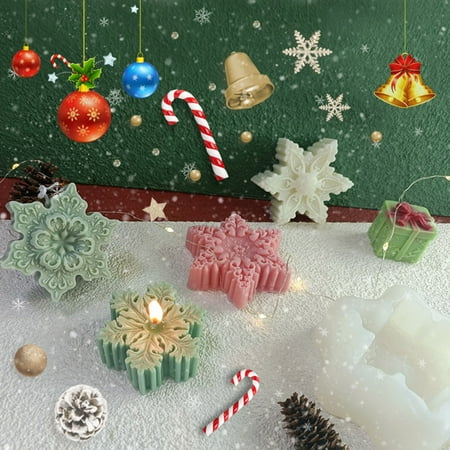 Candle Mold Snowflake Pattern Easy to Demold Silicone DIY Chocolate Cookies Mould for Christmas Silver Silicone
Candle Mold Snowflake Pattern Easy to Demold Silicone DIY Chocolate Cookies Mould for Christmas Silver Silicone