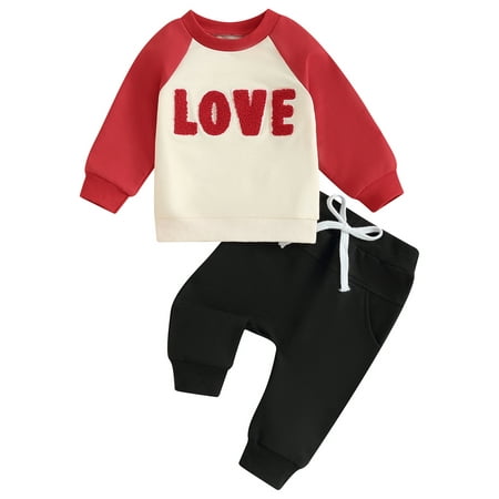 Wallarenear Baby Girl Valentine s Suit Letter Embroidery Sweatshirt Tops Elastic Sweatpants
Wallarenear Baby Girl Valentine s Suit Letter Embroidery Sweatshirt Tops Elastic Sweatpants