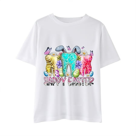 Kids Girls Tops Cartoon Printed Easter Printed Short Sleeve Bunny T Shirt Newborn Child Infant All Season Soft Trendy Leisure Outwear Children s Day Gift
Kids Girls Tops Cartoon Printed Easter Printed Short Sleeve Bunny T Shirt Newborn Child Infant All Season Soft Trendy Leisure Outwear Children s Day Gift