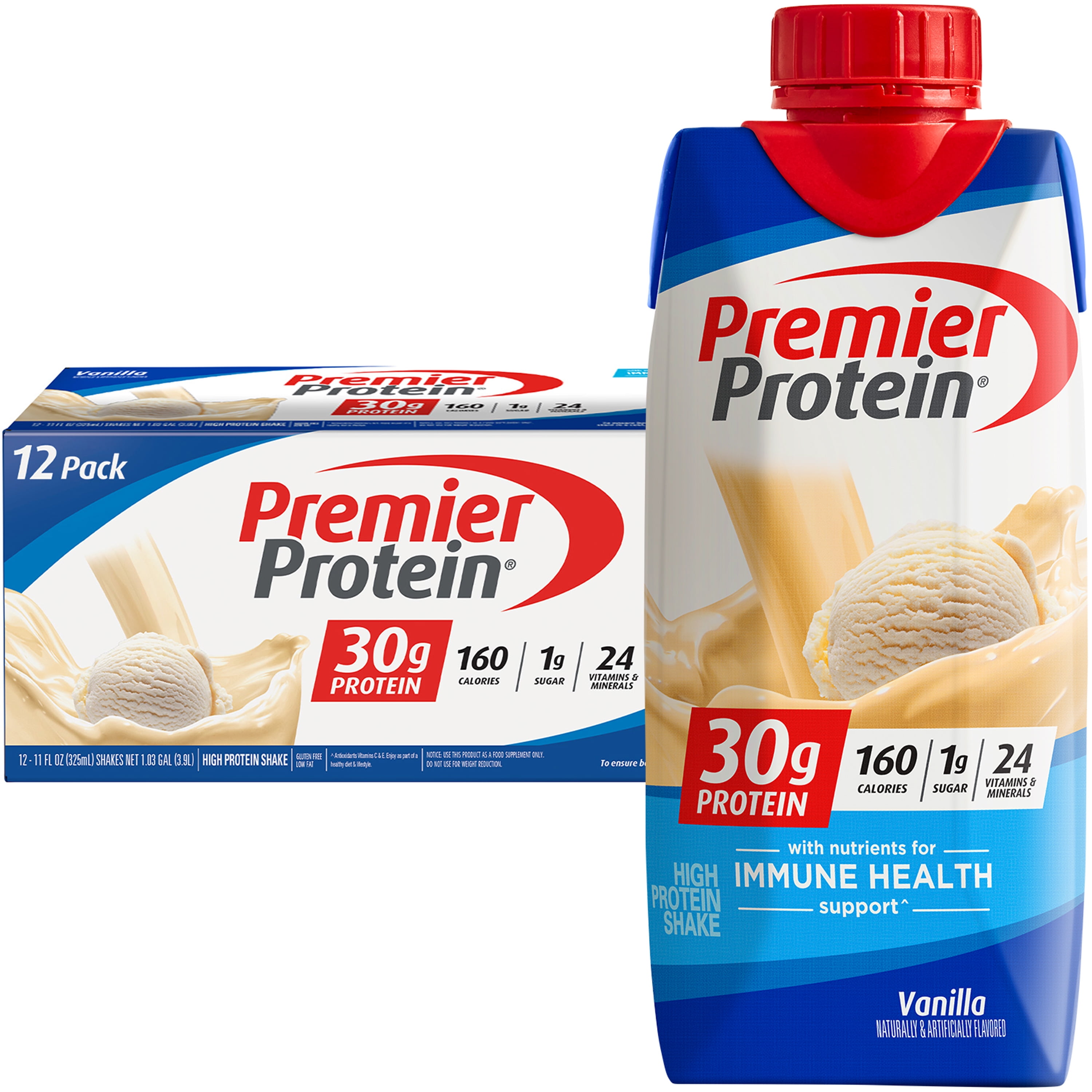Premier Protein Shake Vanilla G Protein Fl Oz Ct Walmart