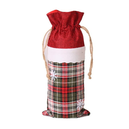 Snowflake Wine Bottle Cover Xmas Drawstring Lace Grid Champagne Bag Home Dining Table Clothes Party New Year Christmas Gift Type 1
Snowflake Wine Bottle Cover Xmas Drawstring Lace Grid Champagne Bag Home Dining Table Clothes Party New Year Christmas Gift Type 1