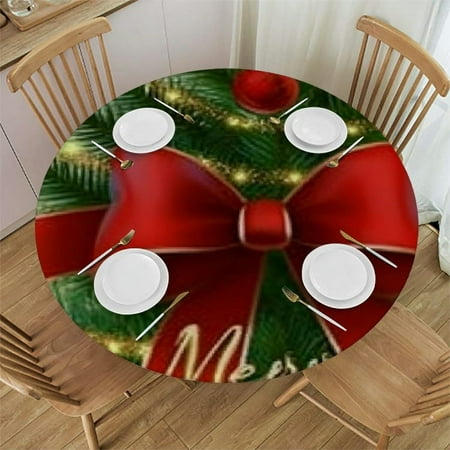 Patifu Christmas Tree Bow Message Round Tablecloth 100% Polyester Stain-Resistant Indoor Outdoor Dining Decor Full Width Single-Sided Printing Washable Home Kitchen Decoration 38 -42
Patifu Christmas Tree Bow Message Round Tablecloth 100% Polyester Stain-Resistant Indoor Outdoor Dining Decor Full Width Single-Sided Printing Washable Home Kitchen Decoration 38 -42