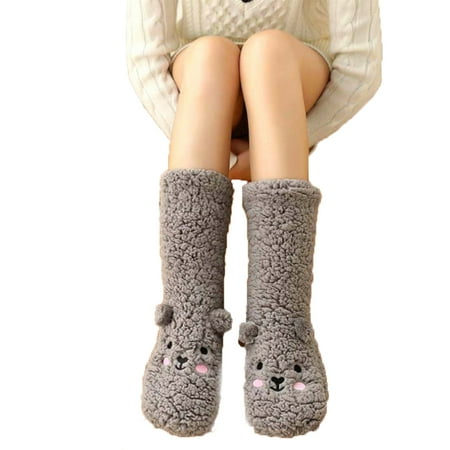 FAIOIN Women Winter Thick Warm Plush Lined Socks Cartoon Bear Non Skid Slipper Hosiery
FAIOIN Women Winter Thick Warm Plush Lined Socks Cartoon Bear Non Skid Slipper Hosiery