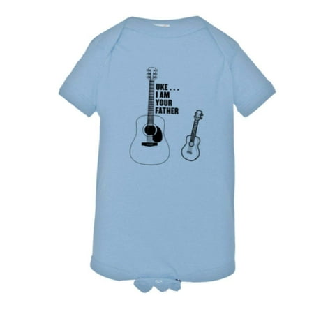 PleaseMeTees™ Baby Guitar Uke I Am Your Father Star Wars HQ Jumpsuit