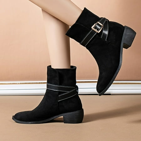 TALKVE Casual Boots British Fashion Shoes Women s Belt Heel Style Warm Pointed Buckle Thick Women s Boots
TALKVE Casual Boots British Fashion Shoes Women s Belt Heel Style Warm Pointed Buckle Thick Women s Boots