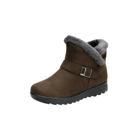 Kesitin Ladies Snow Boots Round Toe Winter Boot Plush Lining Comfort Booties Comfortable Lightweight Furry Shoes Travel Zip Up Shoe Brown 8.5
Kesitin Ladies Snow Boots Round Toe Winter Boot Plush Lining Comfort Booties Comfortable Lightweight Furry Shoes Travel Zip Up Shoe Brown 8.5