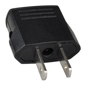 Euro to US Plug Adapter - Use Your European Electronic Devices With Any US AC Wall Outlet!
Euro to US Plug Adapter - Use Your European Electronic Devices With Any US AC Wall Outlet!