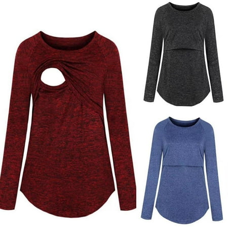 Tejiojio Maternity/Labor/Nursing Clothing Clearance Women Maternity Nursing Clothes Long Sleeve Round Neck Breastfeeding Tops
Tejiojio Maternity/Labor/Nursing Clothing Clearance Women Maternity Nursing Clothes Long Sleeve Round Neck Breastfeeding Tops