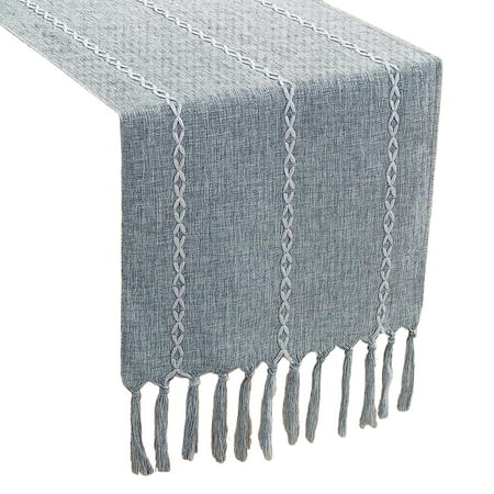 Trayknick Unique Table Runner Handwoven Retro Table Flag with Tassel Farmhouse Cotton Linen Table Runner for Wedding Dining Decor
Trayknick Unique Table Runner Handwoven Retro Table Flag with Tassel Farmhouse Cotton Linen Table Runner for Wedding Dining Decor