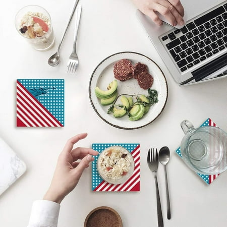KXMDXA American Flag Set of 4 Coaster for Drinks Absorbent Ceramic Stone Coasters Cup Mat with Cork Base for Home Kitchen Room Coffee Table Bar Decor
KXMDXA American Flag Set of 4 Coaster for Drinks Absorbent Ceramic Stone Coasters Cup Mat with Cork Base for Home Kitchen Room Coffee Table Bar Decor