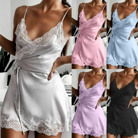 Qipei Pajamas Non-irritant Solid Color Waist Tie Splicing Satin Nightwear for Sleepwear
Qipei Pajamas Non-irritant Solid Color Waist Tie Splicing Satin Nightwear for Sleepwear