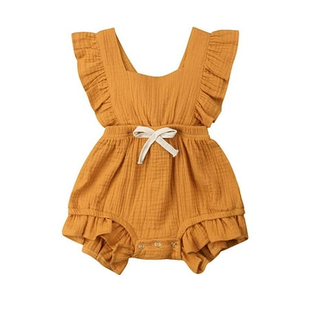 Infant Newborn Baby Girl Romper Ruffle Bowknot Bodysuit Jumpsuit Outfit Clothes Summer 0-24M
Infant Newborn Baby Girl Romper Ruffle Bowknot Bodysuit Jumpsuit Outfit Clothes Summer 0-24M