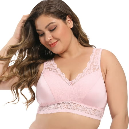 Lingerie Women For Ladies Lace Trim Vest Style Gathering Without Steel Ring Bra Pink
Lingerie Women For Ladies Lace Trim Vest Style Gathering Without Steel Ring Bra Pink