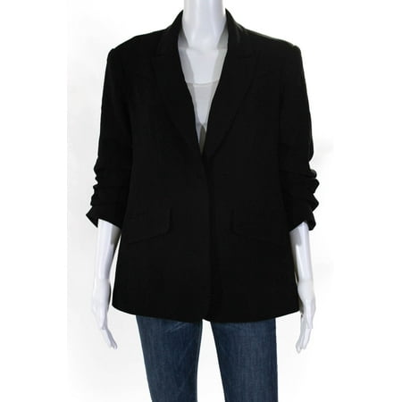 Pre-owned|Cinq à Sept Womens Dani Fringe Blazer Size 8 14635025