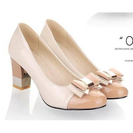 Candy Color Women Pumps Shoes Shallow Block High Heels Dress Pump Sweet Bowtie Pink Wedding Working Party Shoes Female
Candy Color Women Pumps Shoes Shallow Block High Heels Dress Pump Sweet Bowtie Pink Wedding Working Party Shoes Female