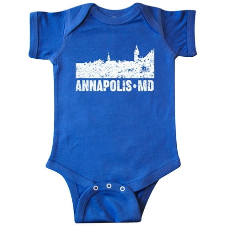 Inktastic Annapolis Skyline Grunge Gift Baby Boy or Baby Girl Bodysuit