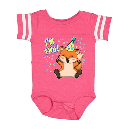 Inktastic I m Two!- Cute Fox Birthday Gift Baby Boy or Baby Girl Bodysuit