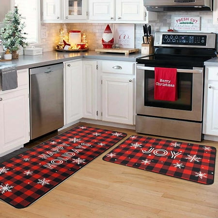 ZHIYU Christmas Kitchen Carpet (2 Pieces) Merry Christmas Kitchen Carpet Washable Cushion Comfortable Kitchen Carpet Set
ZHIYU Christmas Kitchen Carpet (2 Pieces) Merry Christmas Kitchen Carpet Washable Cushion Comfortable Kitchen Carpet Set