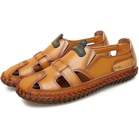 Men Sandals Real Leather Casual Beach Shoes Fisherman Leisure Trekking Non-Slip Breathable Slippers Hiking (Color : D Size : 48)
Men Sandals Real Leather Casual Beach Shoes Fisherman Leisure Trekking Non-Slip Breathable Slippers Hiking (Color : D Size : 48)