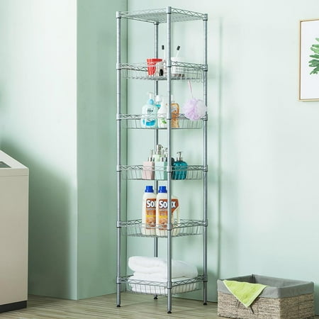 SalonMore Heavy Duty 6 Tier Metal Shelving Rack Adjustable Storage Shelves 63 L x 14 W x14 H
SalonMore Heavy Duty 6 Tier Metal Shelving Rack Adjustable Storage Shelves 63 L x 14 W x14 H