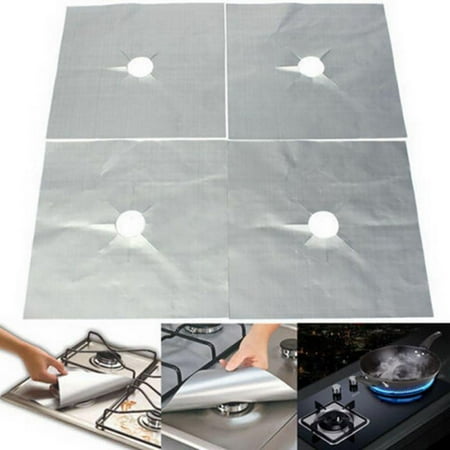 4Pcs Reusable Foil Gas Hob Range Stovetop Burner Protector Liner Cover For Cleaning Kitchen Tools Kitchen Accessories
4Pcs Reusable Foil Gas Hob Range Stovetop Burner Protector Liner Cover For Cleaning Kitchen Tools Kitchen Accessories
