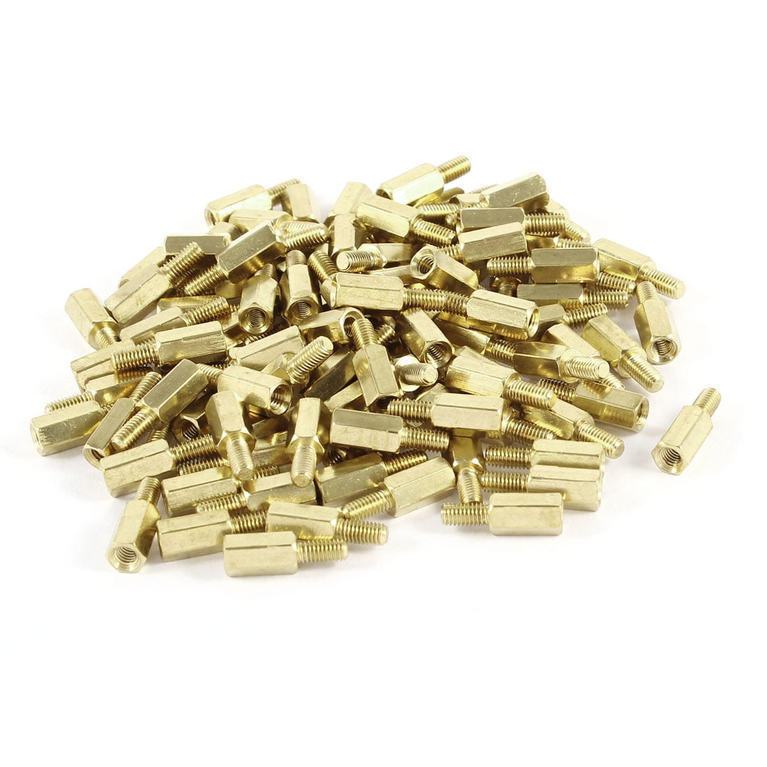 10x Brass Standoff Spacer M4 Male x M4 Female 10mm