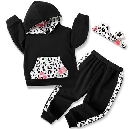 Clearance! 0-3T Toddler Baby Girl Leopard Hooded Outfits Hoodie Tops + Long Pants + Headband 3Pcs Sets
Clearance! 0-3T Toddler Baby Girl Leopard Hooded Outfits Hoodie Tops + Long Pants + Headband 3Pcs Sets