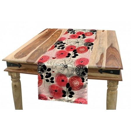 Floral Table Runner Modern Abstract Big Circled Abstract Flowers Blossoms and Leaves Artwork Print Dining Room Kitchen Rectangular Runner 3 Sizes by Ambesonne
Floral Table Runner Modern Abstract Big Circled Abstract Flowers Blossoms and Leaves Artwork Print Dining Room Kitchen Rectangular Runner 3 Sizes by Ambesonne