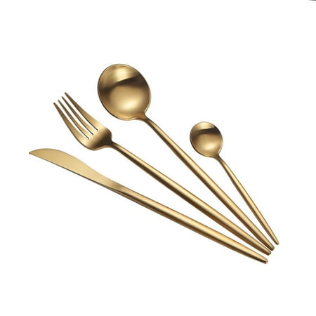 Flatware Silverware Set 304 Stainless Steel Copper Flatware Cutlery Set| 4-Piece Royal Modern Satin Finish| BEST Birthday Wedding Gift
Flatware Silverware Set 304 Stainless Steel Copper Flatware Cutlery Set| 4-Piece Royal Modern Satin Finish| BEST Birthday Wedding Gift