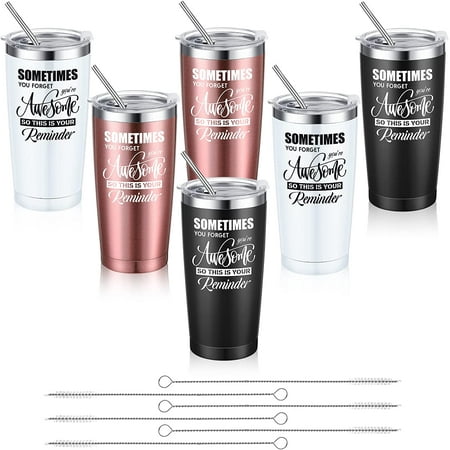 6 Set Thank Gifts for Women Men You re Awesome Stainless Steel Insulated Travel Tumbler Mug with Lids and Straws for Coworker Friends Son Daughter Inspirational Gifts 20 Oz Rose Gold Black and White
6 Set Thank Gifts for Women Men You re Awesome Stainless Steel Insulated Travel Tumbler Mug with Lids and Straws for Coworker Friends Son Daughter Inspirational Gifts 20 Oz Rose Gold Black and White